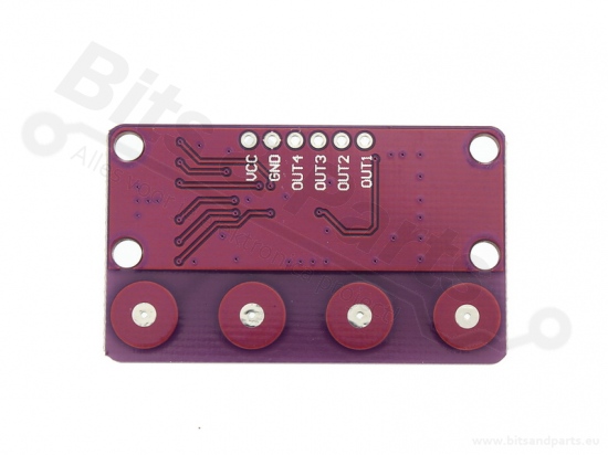 Aanraak-/touchsensor capacitief 4 inputs